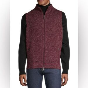Peter Millar Crown Zip-Up Sweater Vest